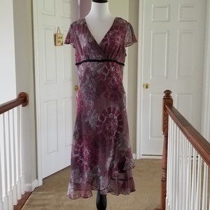D.B.Y. Purple Floral Dress Size 11/12